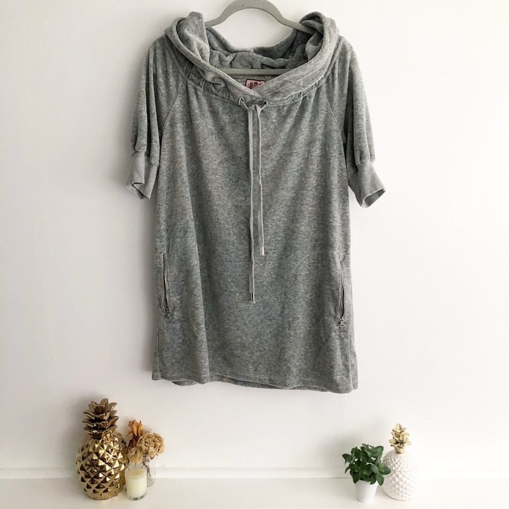 Juicy Couture Velour Hooded Tunic Dress
